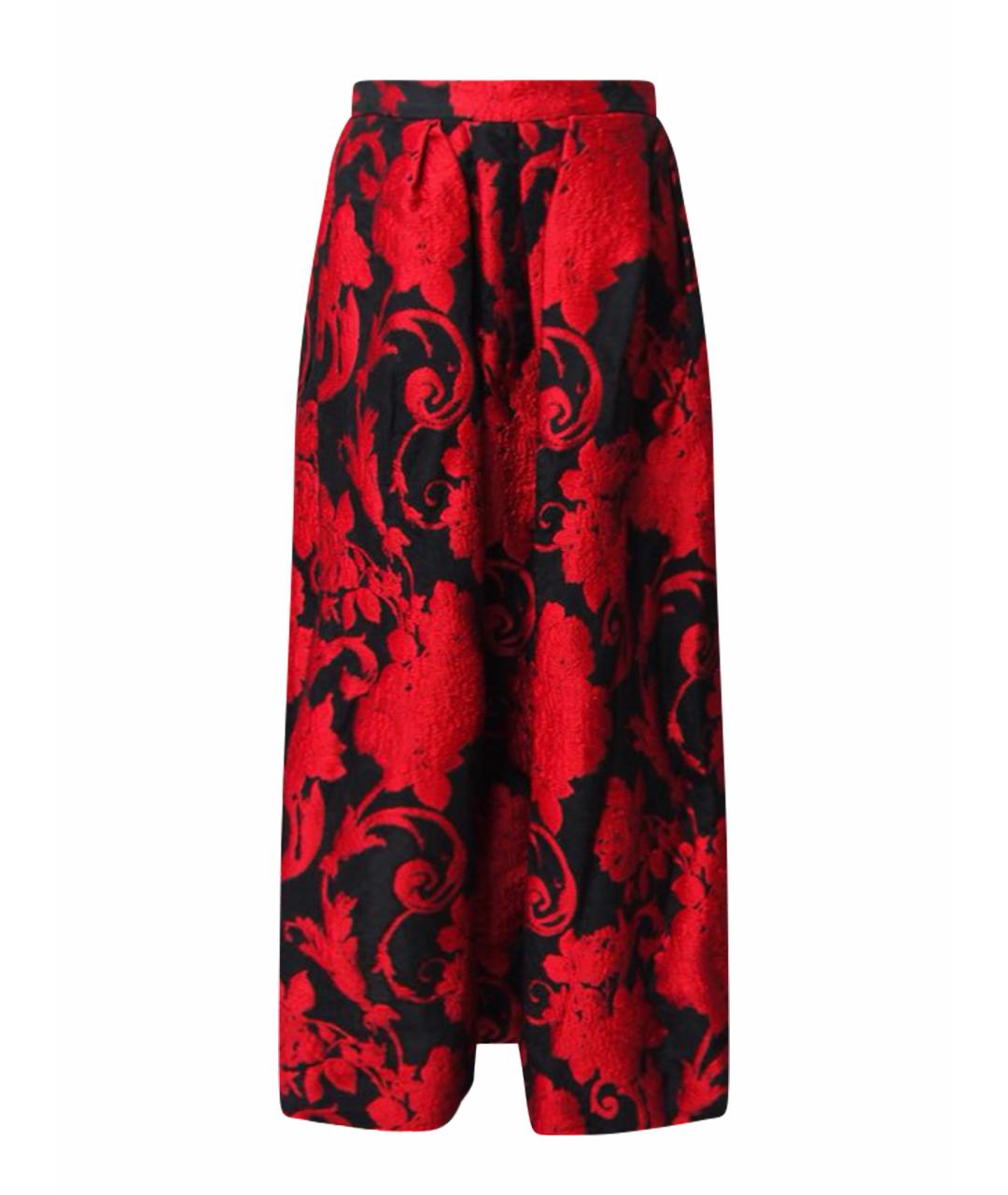 DRIES VAN NOTEN Красная вискозная юбка макси, фото 1