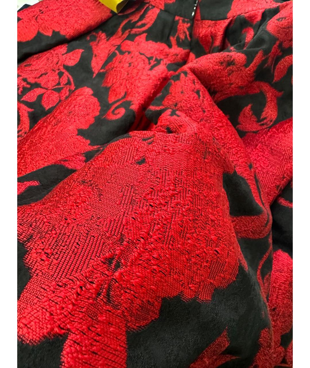 DRIES VAN NOTEN Красная вискозная юбка макси, фото 2