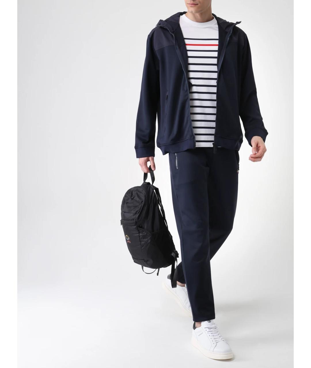 PAUL & SHARK Синий хлопковый спортивный костюм, фото 2