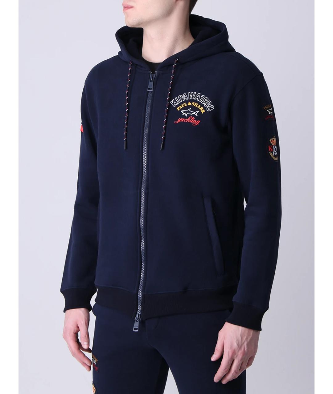 PAUL & SHARK Синий хлопковый спортивный костюм, фото 4