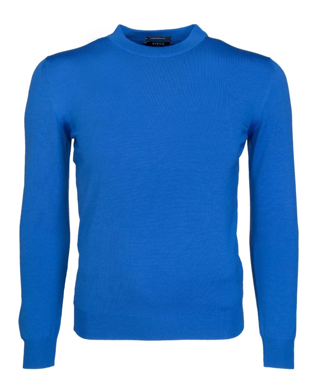 SVEVO Голубой шерстяной джемпер / свитер, фото 1
