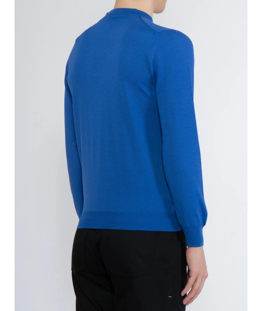 SVEVO Голубой шерстяной джемпер / свитер, фото 3