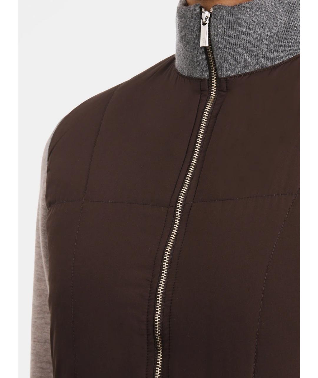 CAPOBIANCO Коричневый жилет, фото 5