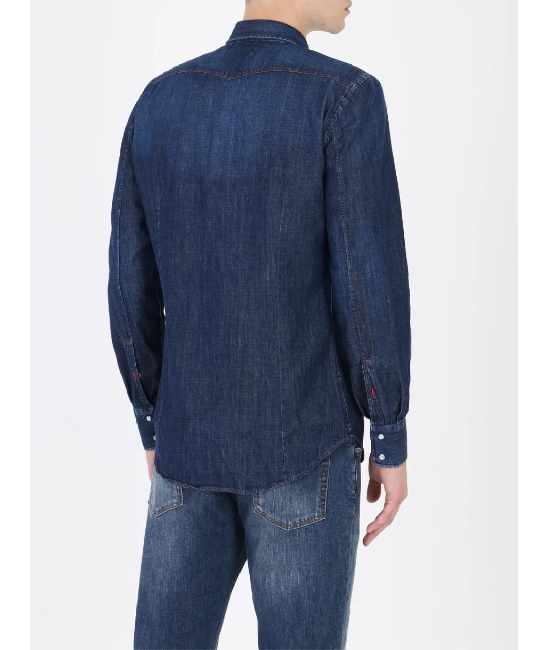JACOB COHEN Синяя кэжуал рубашка, фото 3