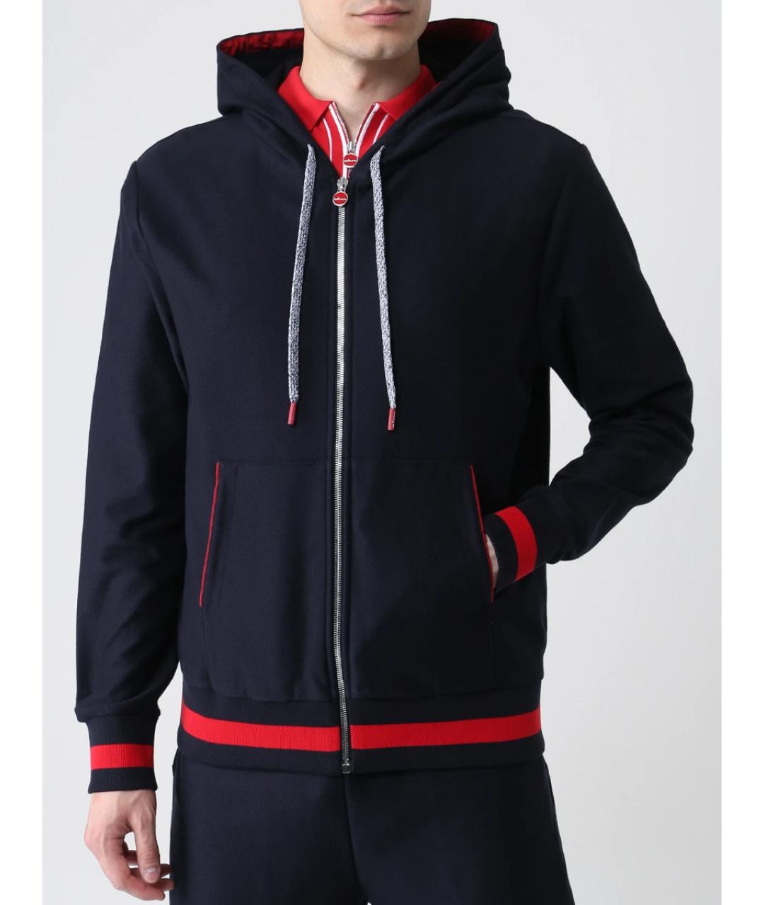 KITON Синий хлопковый спортивный костюм, фото 4