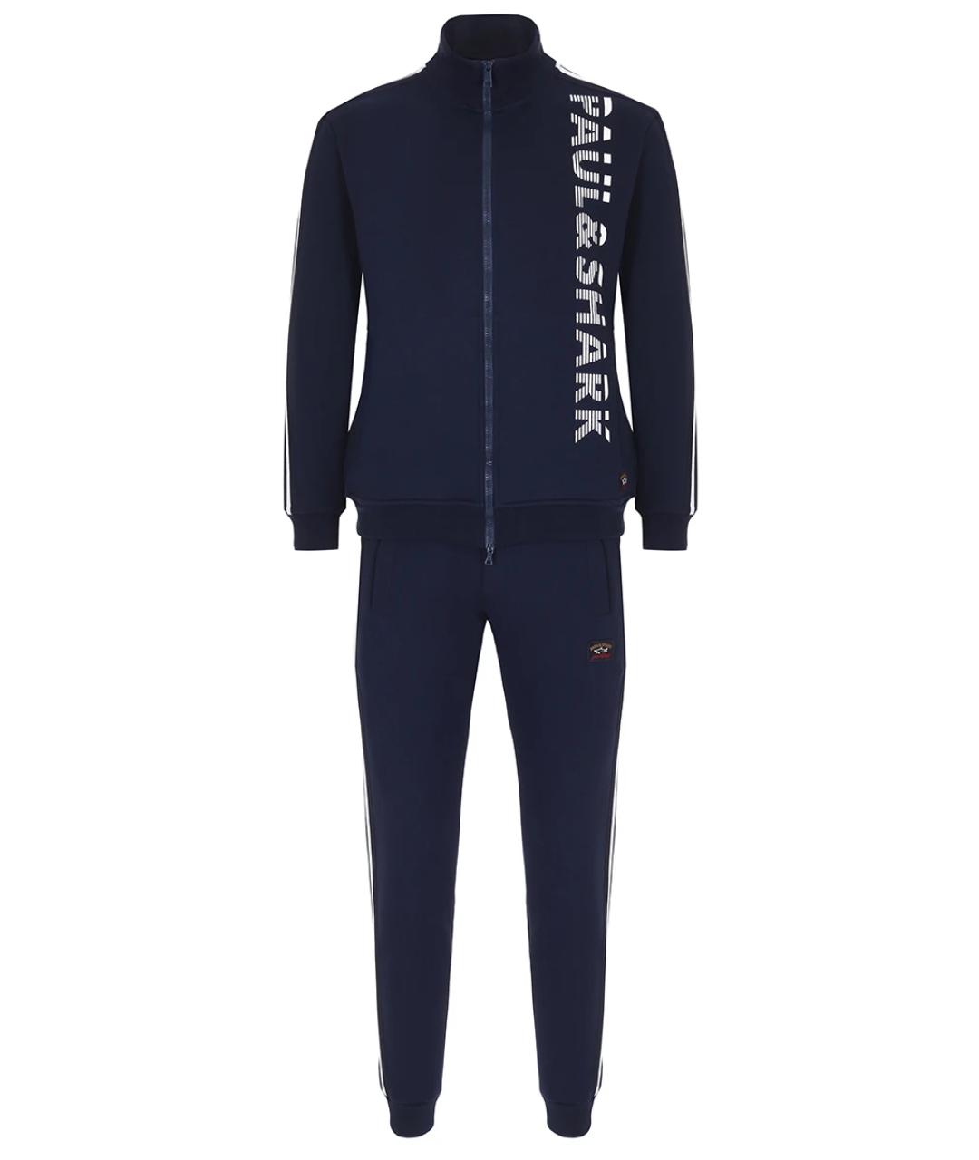 PAUL & SHARK Синий хлопковый спортивный костюм, фото 1