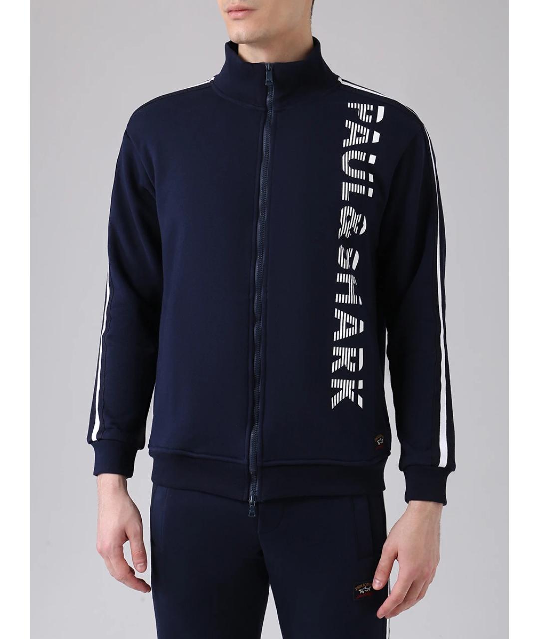 PAUL & SHARK Синий хлопковый спортивный костюм, фото 4