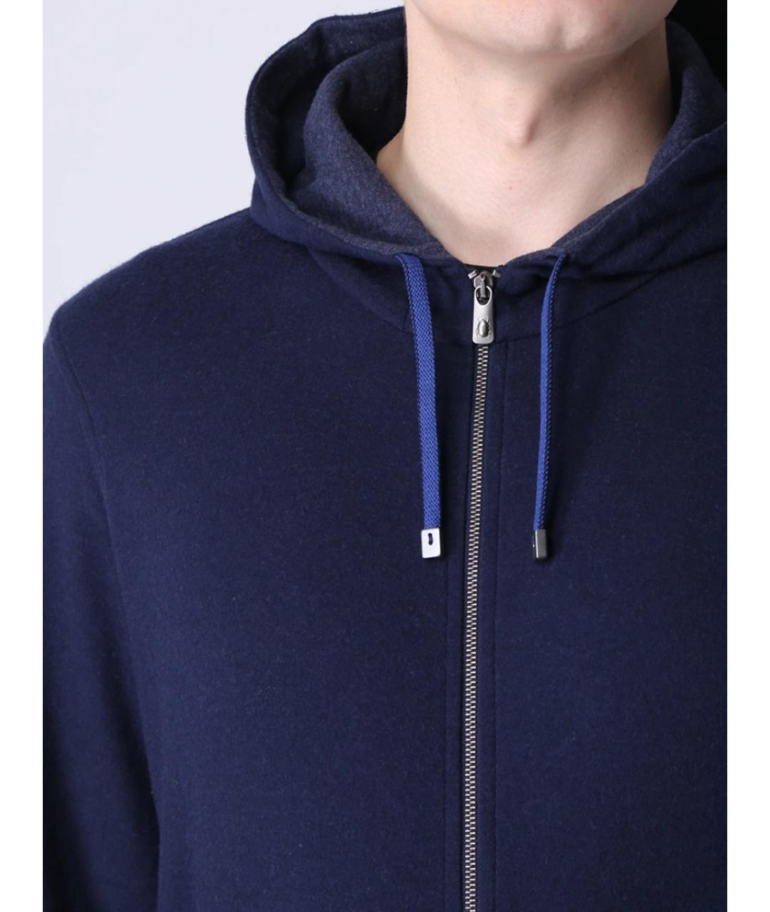 CAPOBIANCO Синий хлопковый спортивный костюм, фото 5