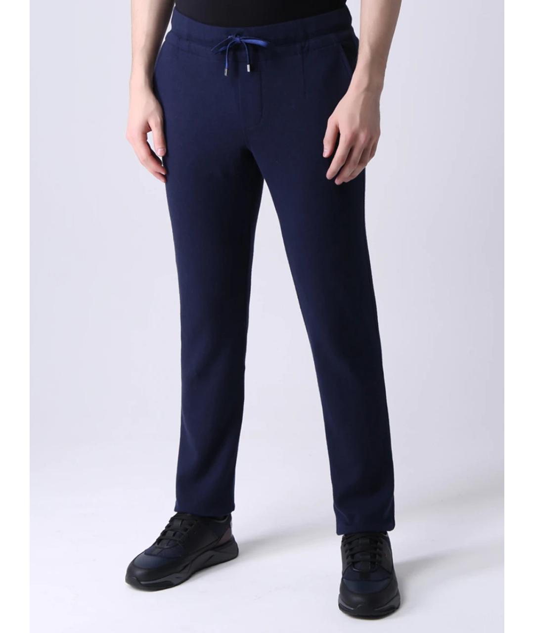 CAPOBIANCO Синий хлопковый спортивный костюм, фото 7