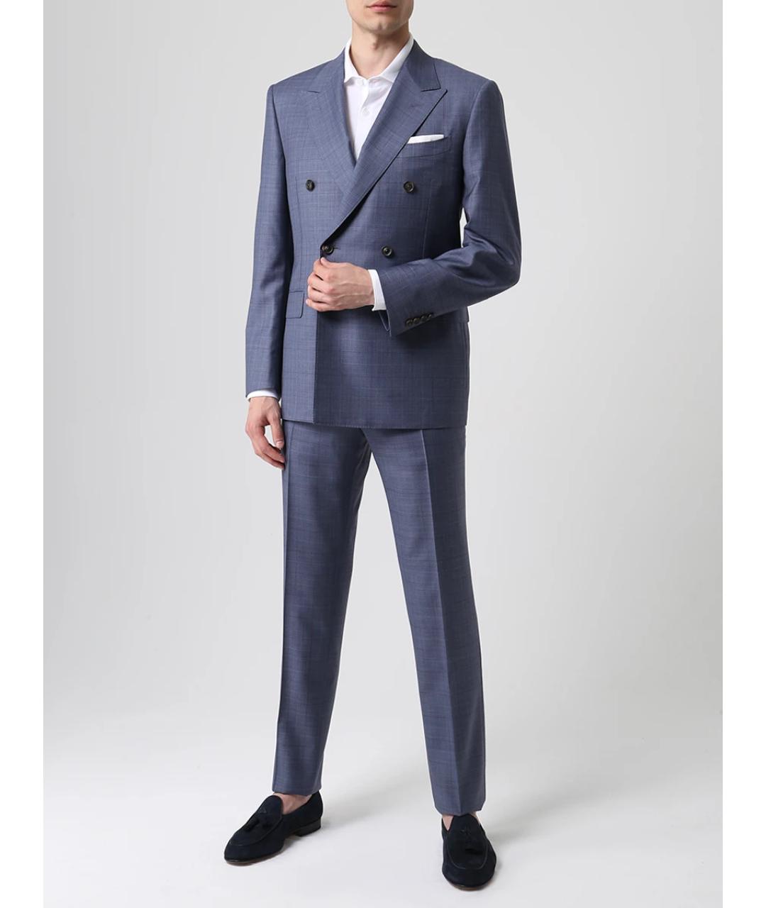 CANALI Голубой классический костюм, фото 2