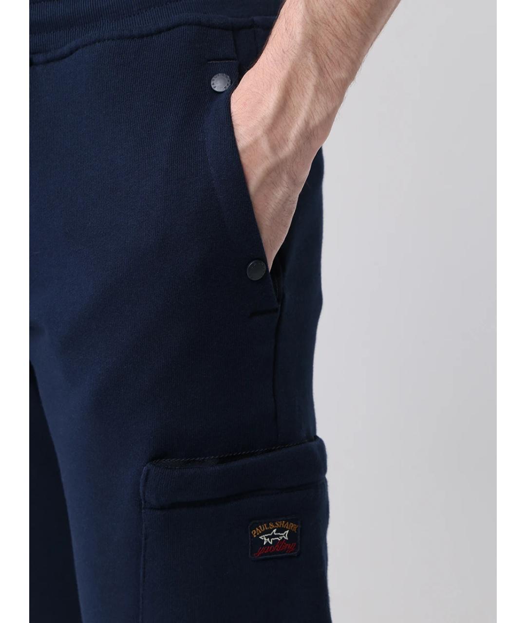 PAUL & SHARK Синий хлопковый спортивный костюм, фото 8