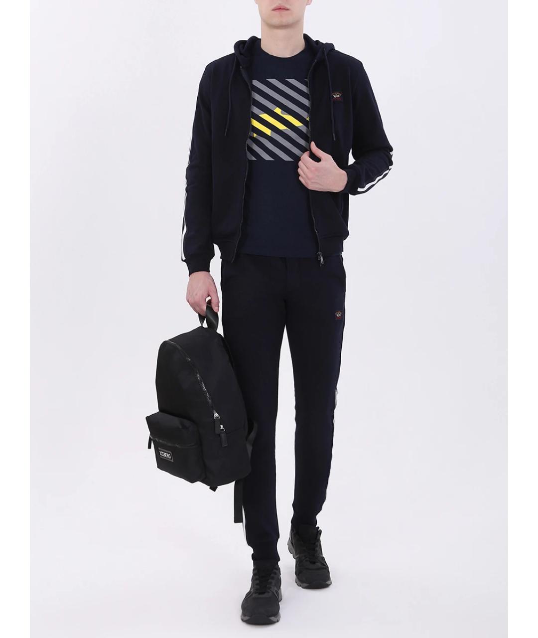 PAUL & SHARK Синий хлопковый спортивный костюм, фото 2