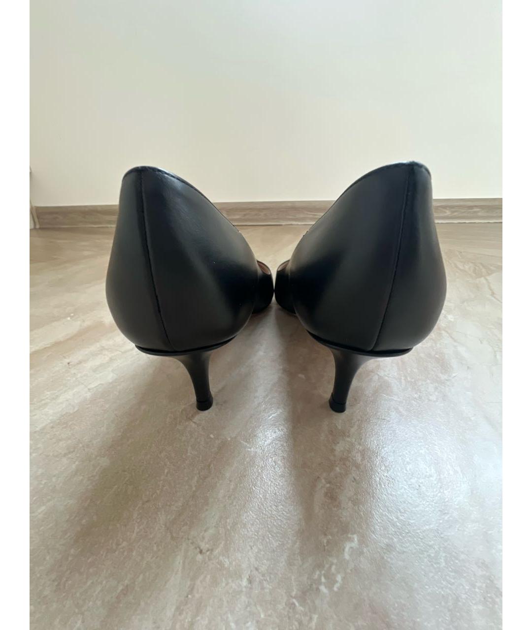 GIANVITO ROSSI Черные кожаные туфли, фото 4