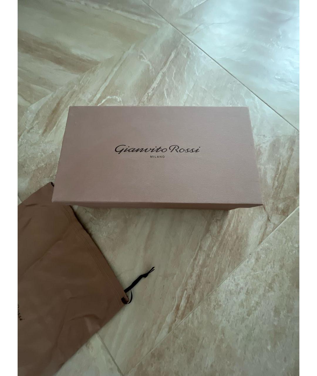 GIANVITO ROSSI Черные кожаные туфли, фото 7