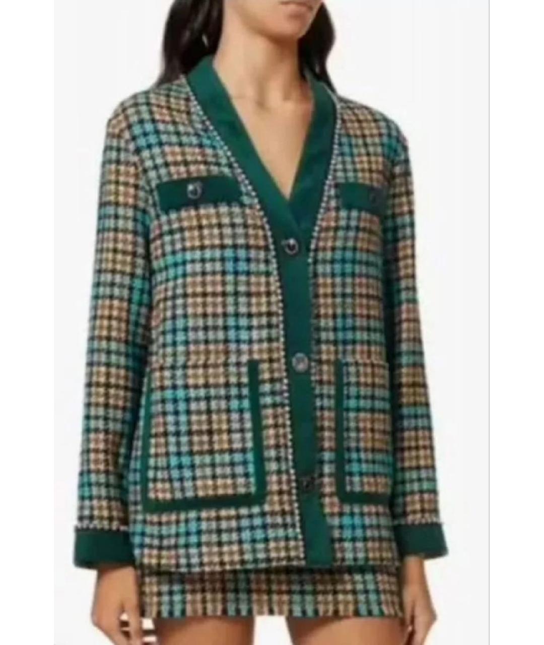 PINKO Зеленый хлопковый костюм с юбками, фото 3