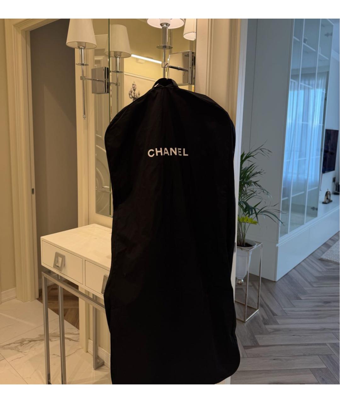 CHANEL Темно-синий шелковый сарафан, фото 7