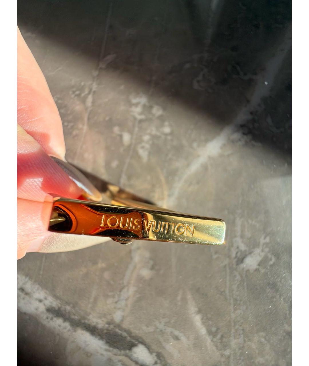 LOUIS VUITTON Золотые серьги, фото 3