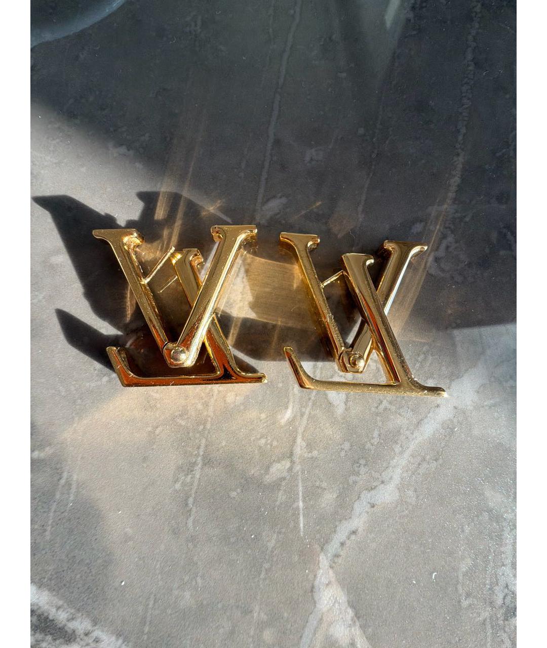 LOUIS VUITTON Золотые серьги, фото 2