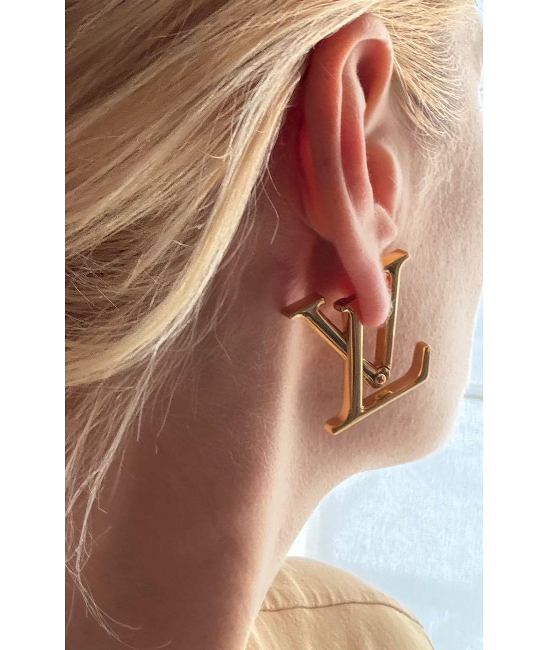 LOUIS VUITTON Золотые серьги, фото 4