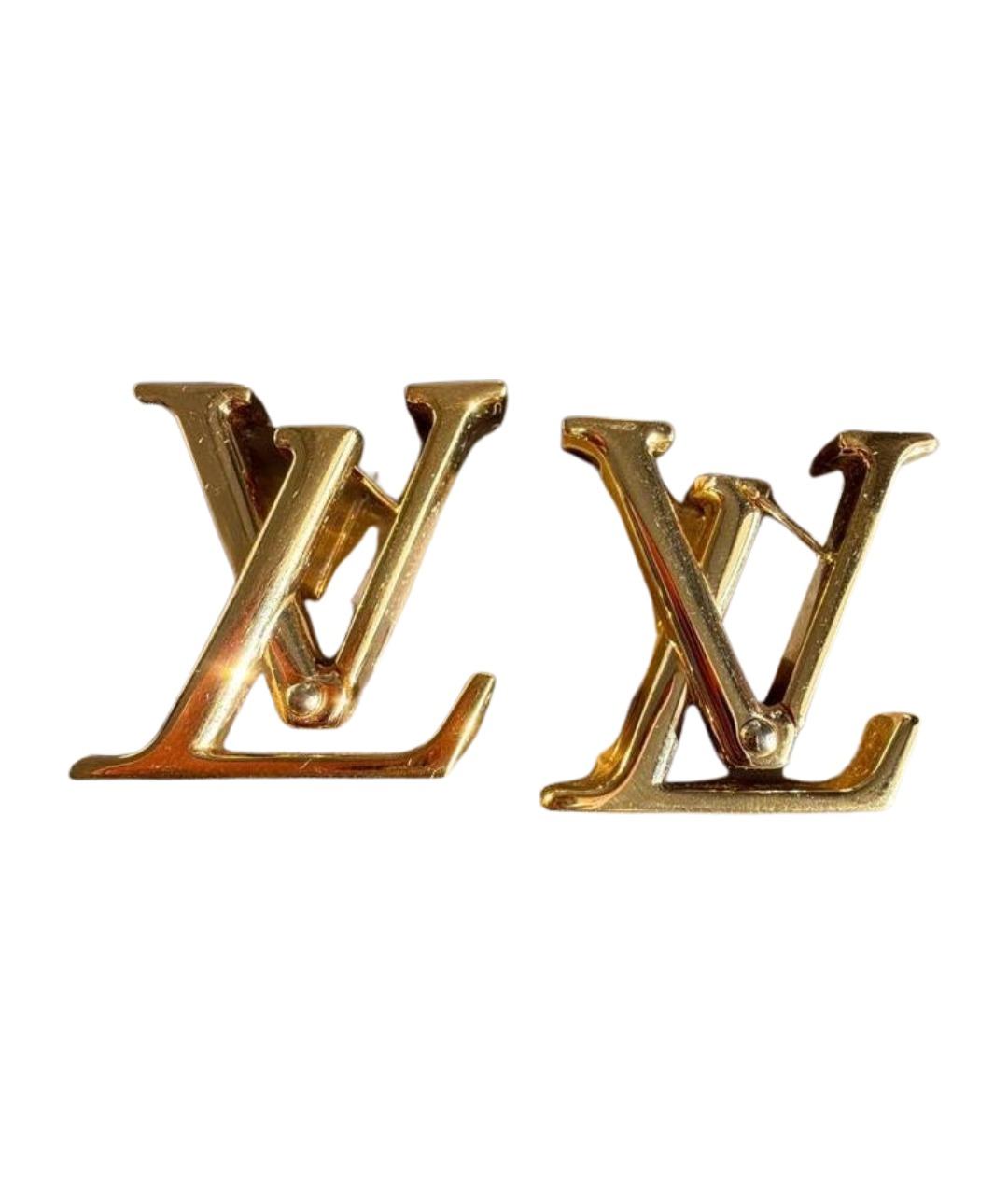 LOUIS VUITTON Золотые серьги, фото 1