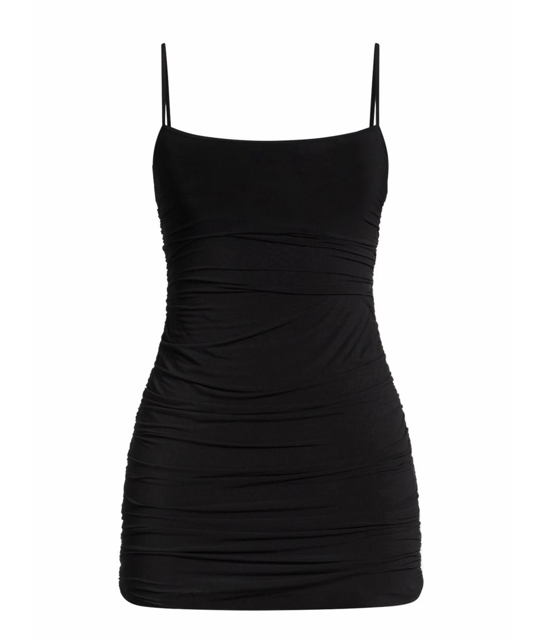 WARDROBE.NYC Черное вискозное коктейльное платье, фото 4