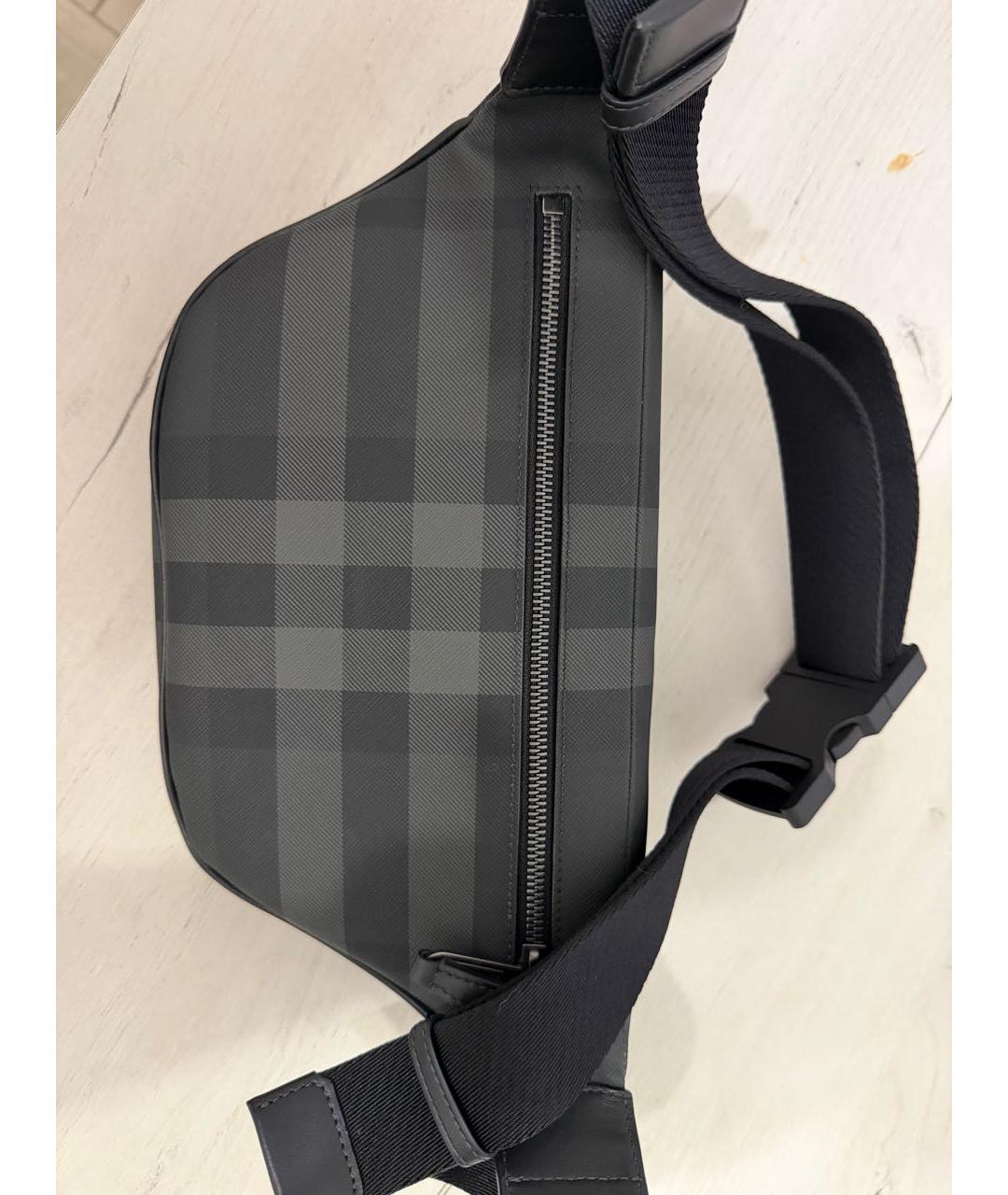 BURBERRY Серая поясная сумка, фото 3