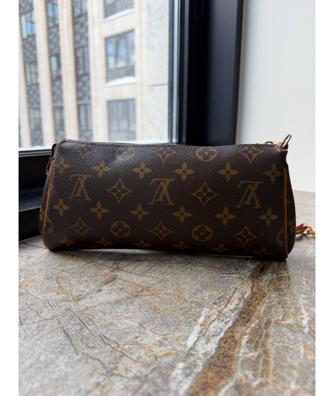 LOUIS VUITTON Коричневая сумка с короткими ручками, фото 3