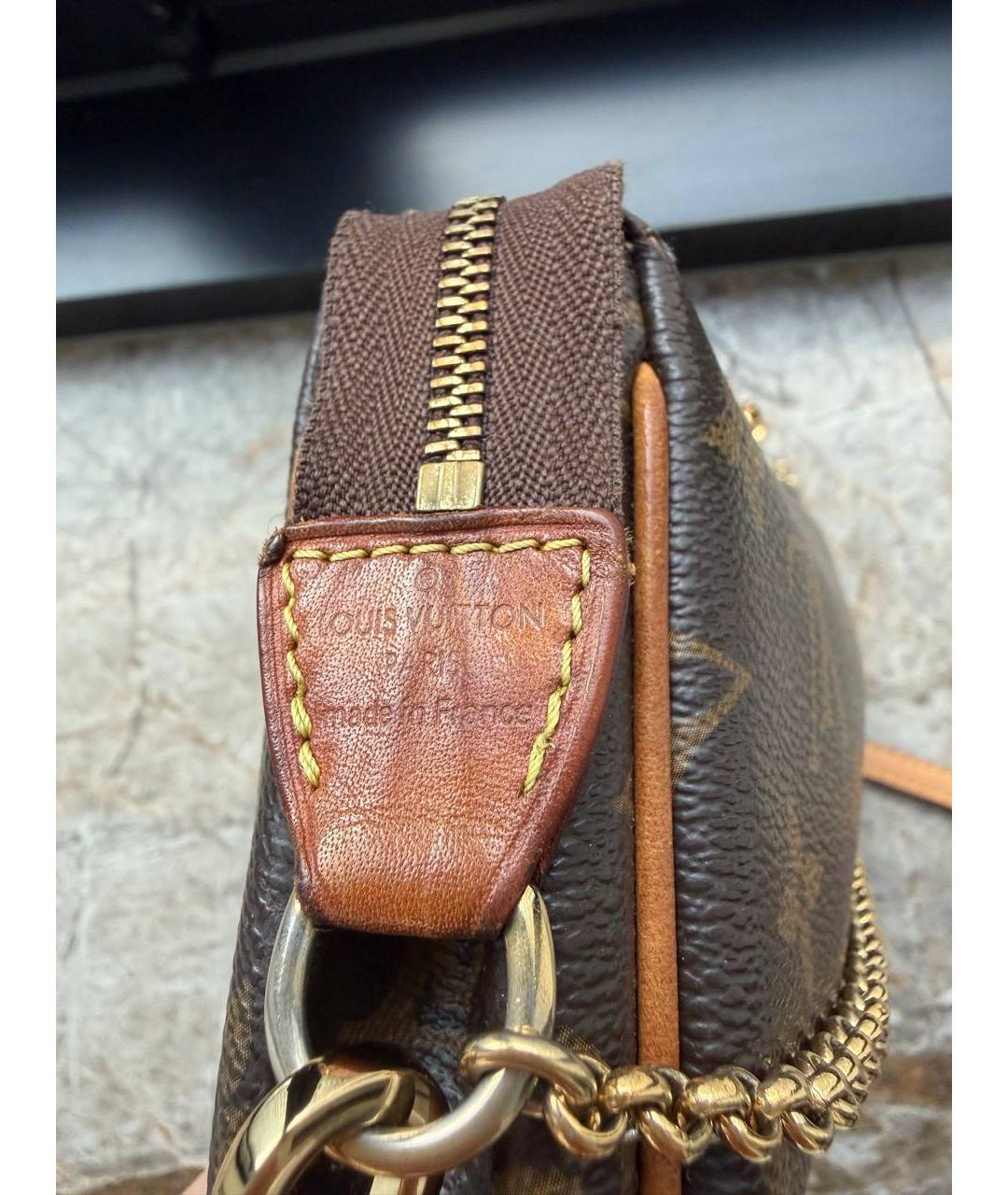 LOUIS VUITTON Коричневая сумка с короткими ручками, фото 5