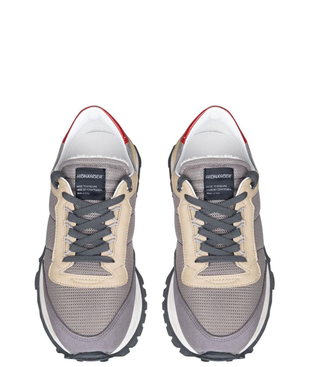 HIDNANDER Серые текстильные кроссовки, фото 3