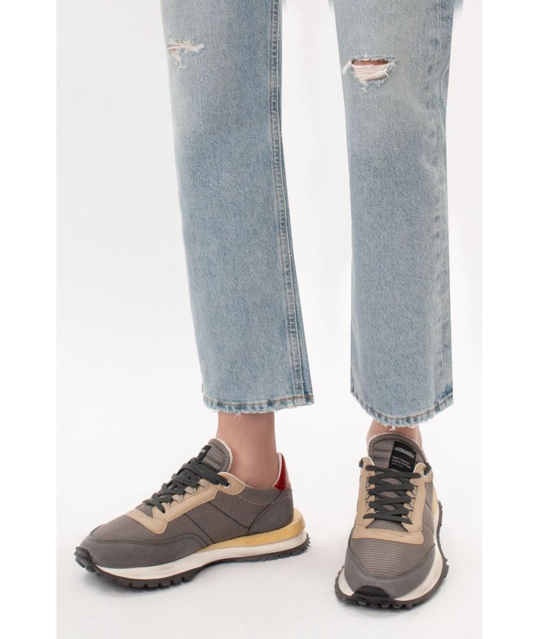 HIDNANDER Серые текстильные кроссовки, фото 5