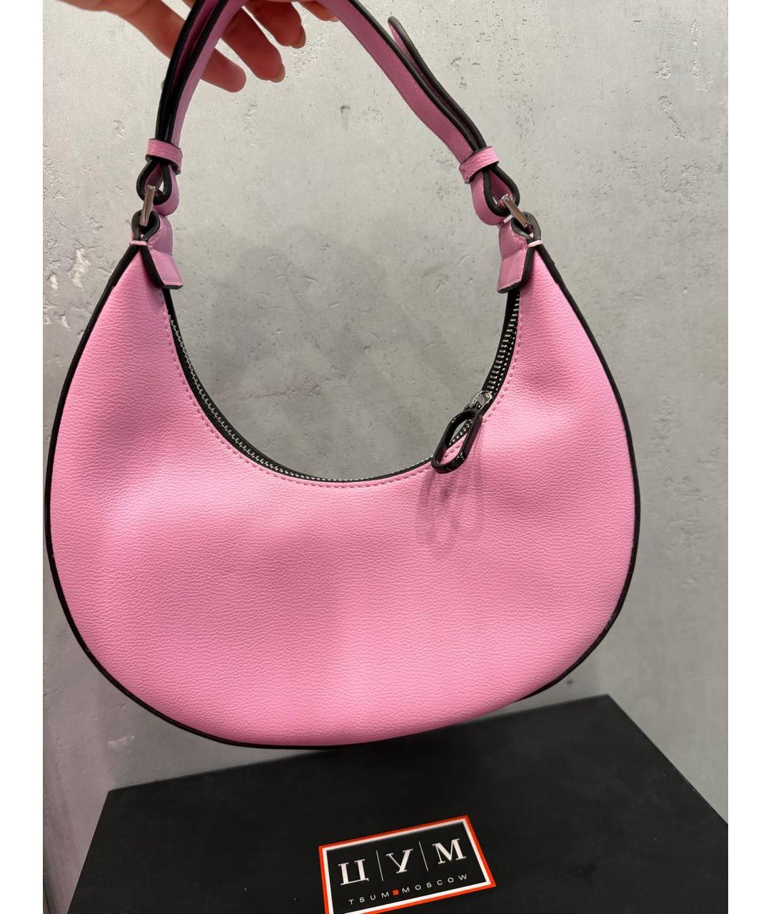 KARL LAGERFELD Розовая сумка с короткими ручками из искусственной кожи, фото 6