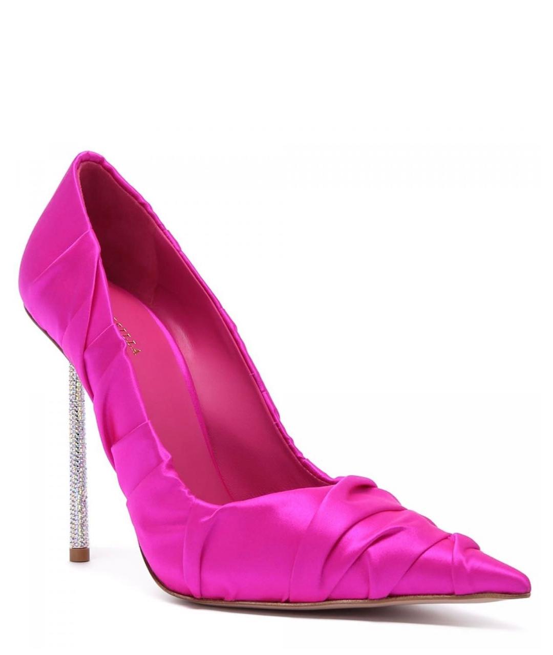 LE SILLA Розовые текстильные туфли, фото 2