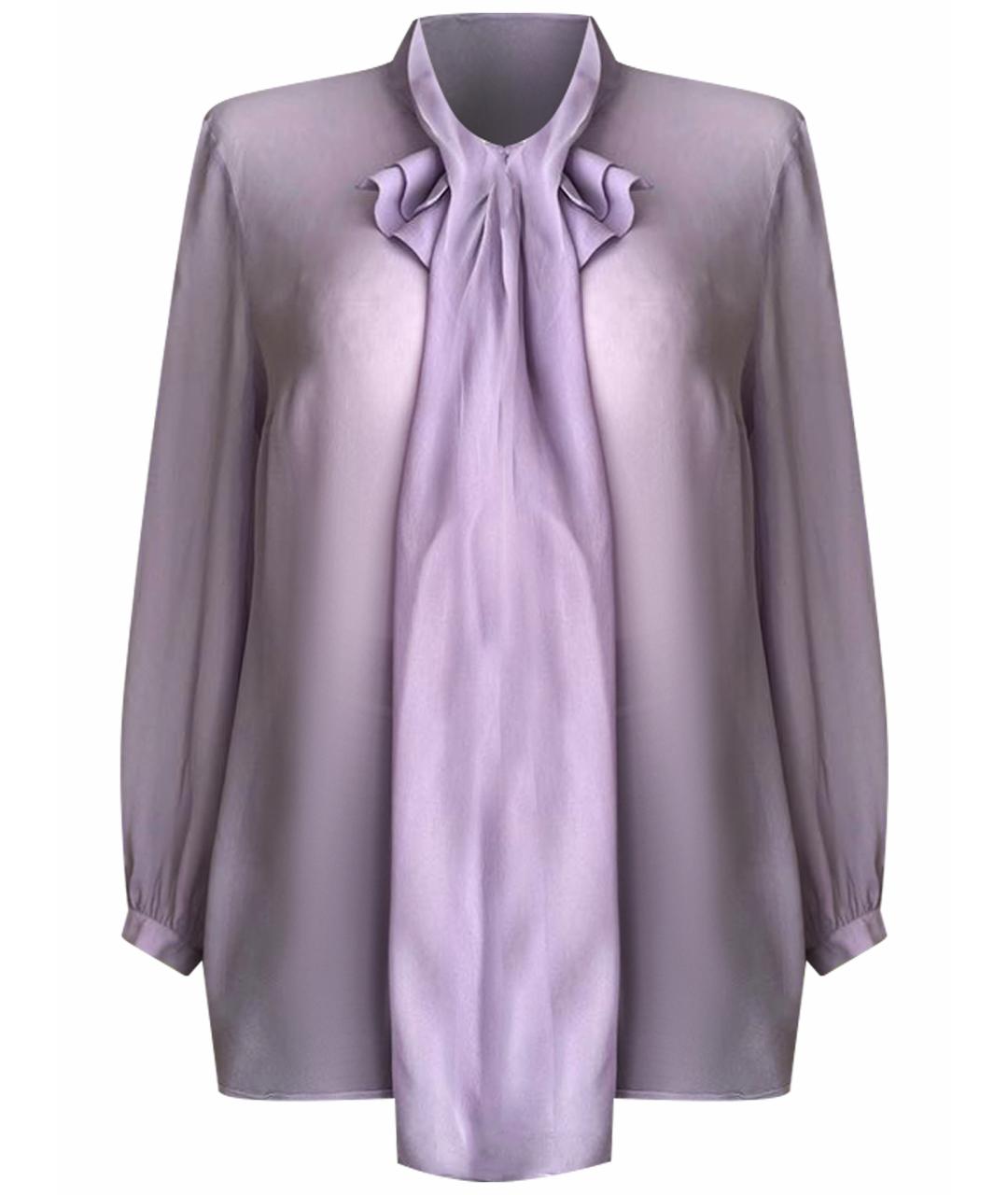 PRADA Фиолетовая шелковая блузы, фото 1