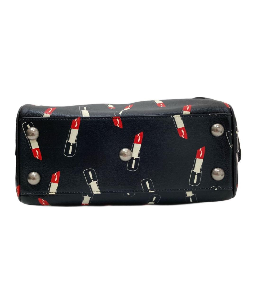 SAINT LAURENT Черная кожаная сумка с короткими ручками, фото 6