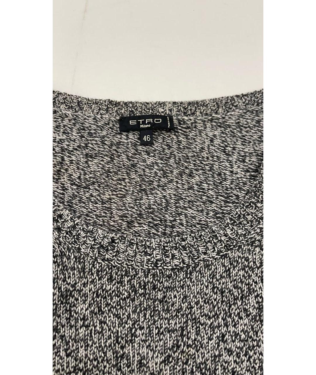 ETRO Серый шерстяной джемпер / свитер, фото 3