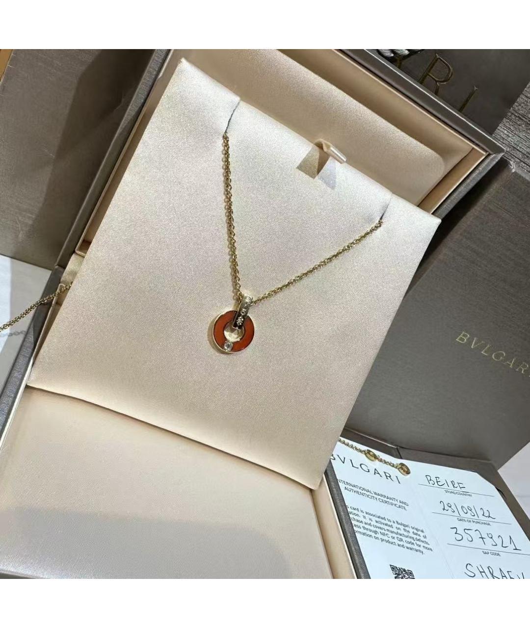BVLGARI Золотое колье из розового золота, фото 3