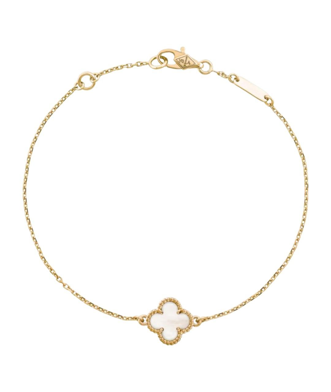 VAN CLEEF & ARPELS Белый браслет из желтого золота, фото 1