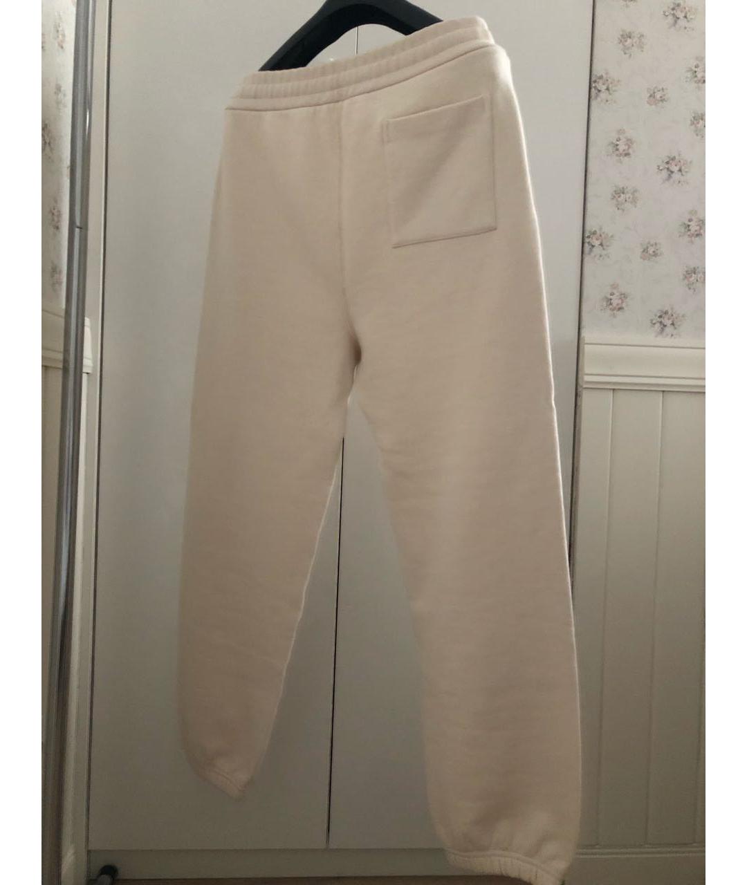 JIL SANDER Бежевые хлопковые повседневные брюки, фото 2