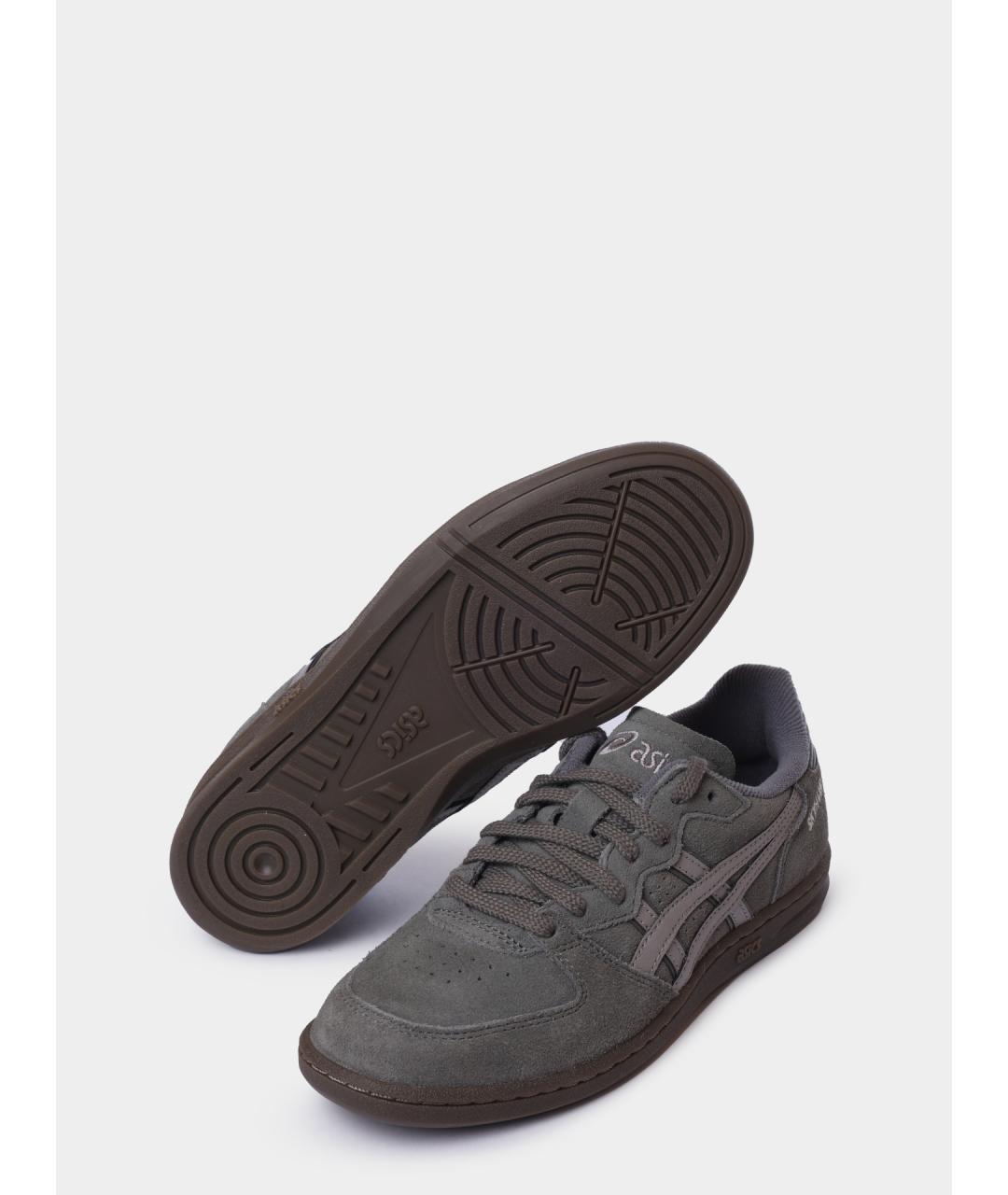 ASICS Серые замшевые кеды, фото 4