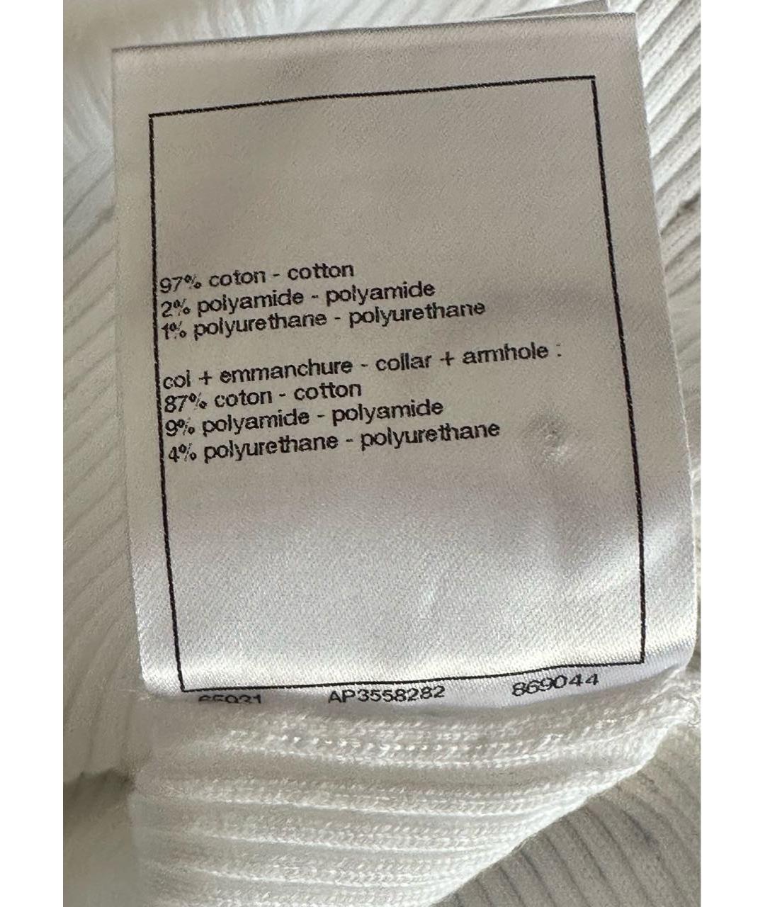 CHANEL Белая майка, фото 4