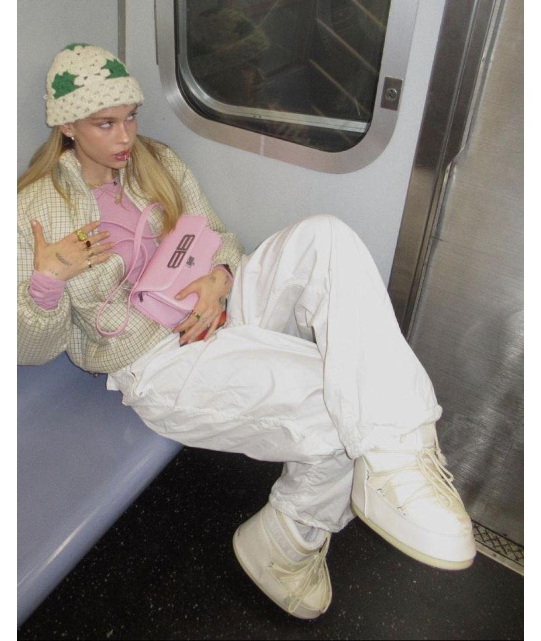 MOON BOOT Бежевые текстильные полусапоги, фото 5