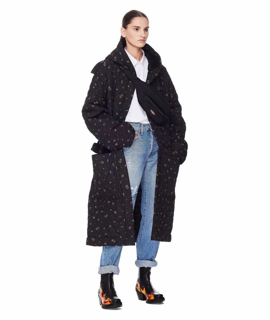 VETEMENTS Черная хлопковая поясная сумка, фото 4