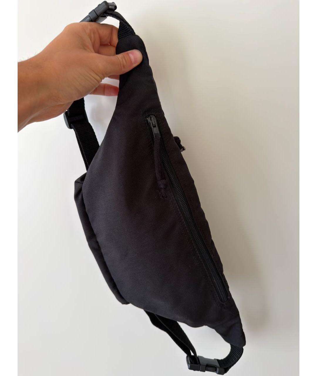 VETEMENTS Черная хлопковая поясная сумка, фото 8