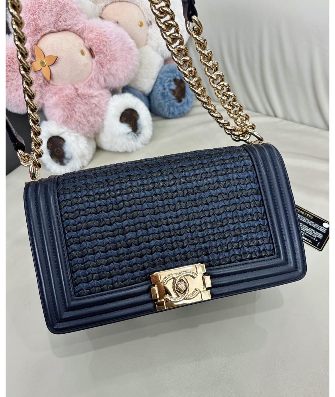 CHANEL Темно-синяя сумка через плечо, фото 2