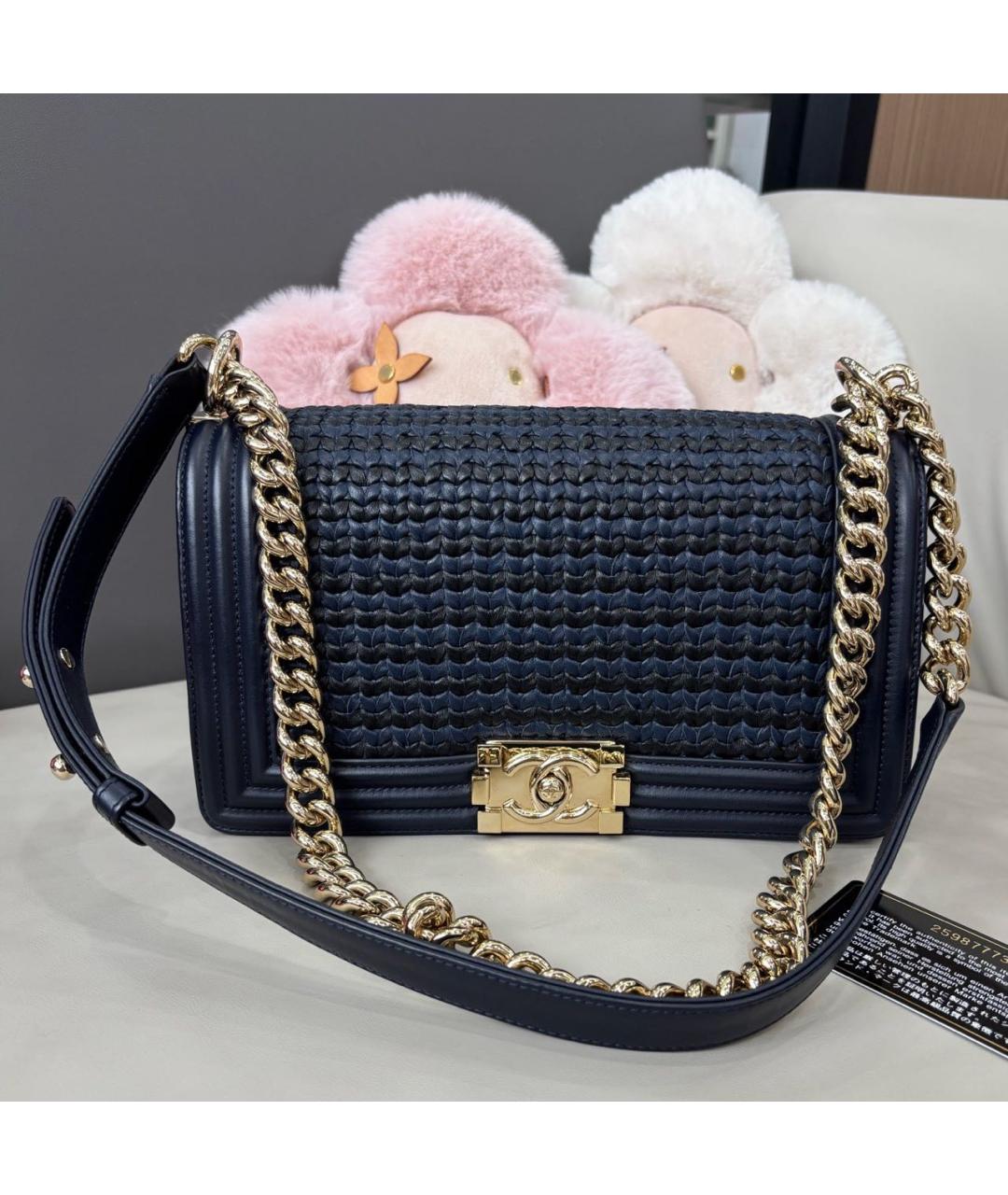 CHANEL Темно-синяя сумка через плечо, фото 8