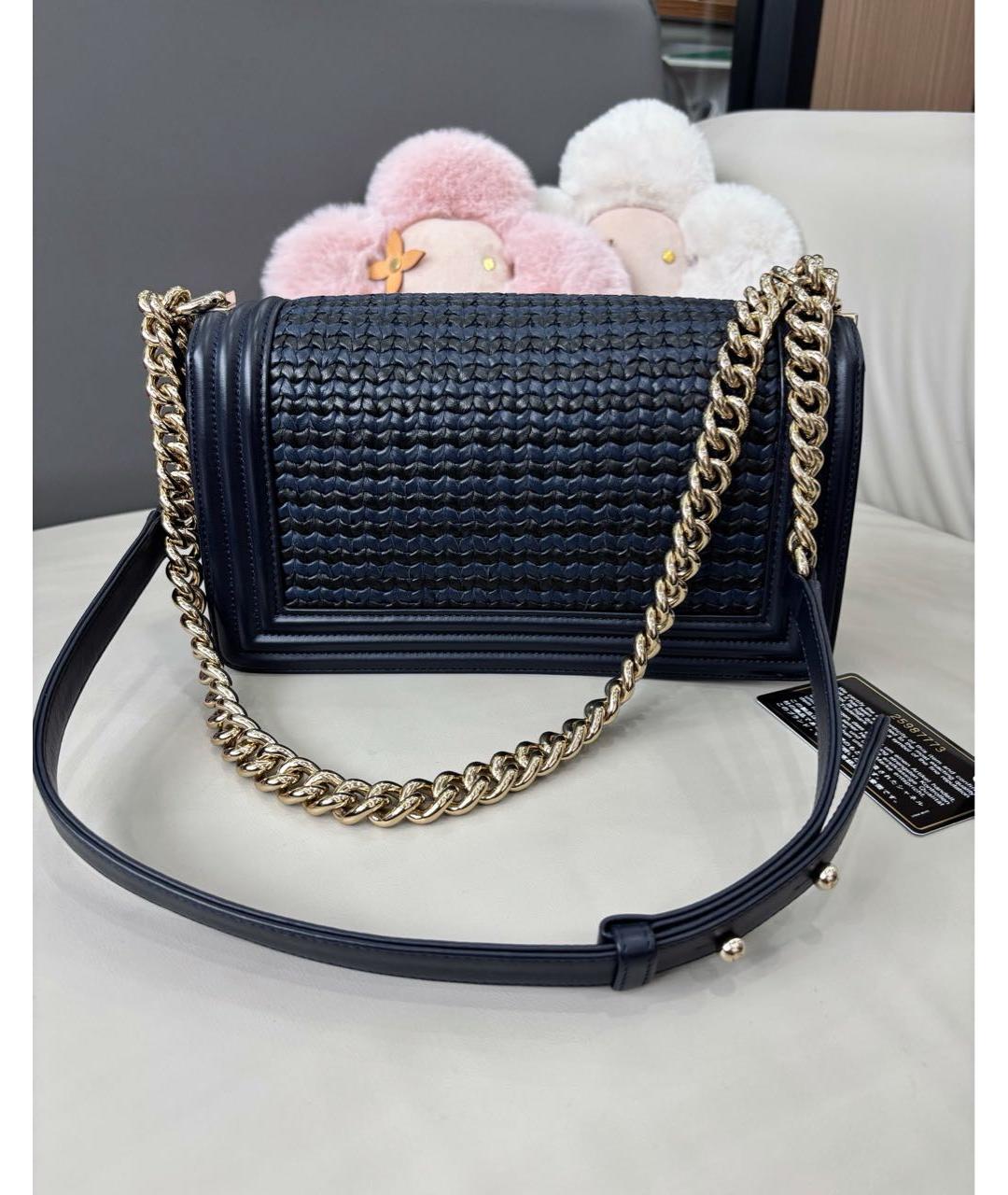 CHANEL Темно-синяя сумка через плечо, фото 3