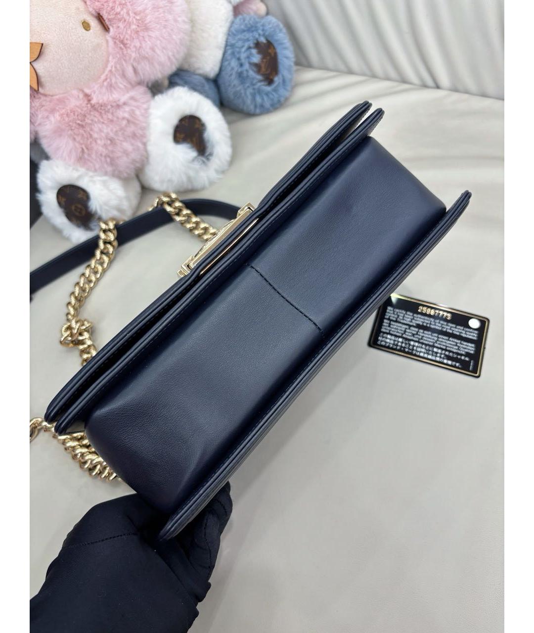 CHANEL Темно-синяя сумка через плечо, фото 4