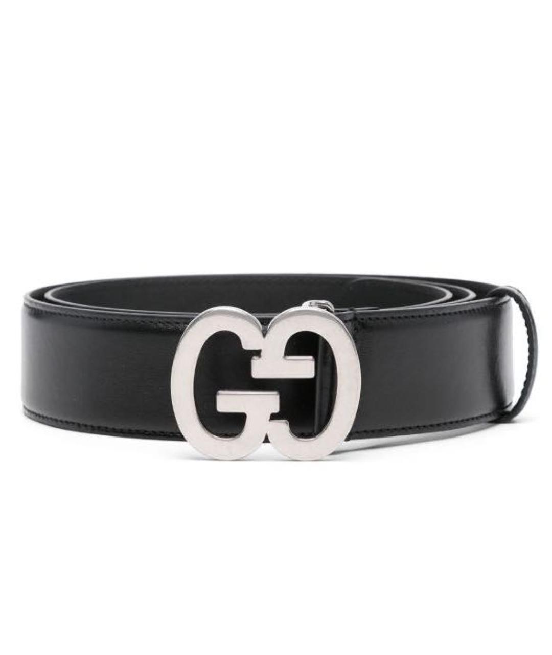 GUCCI Черный кожаный ремень, фото 1