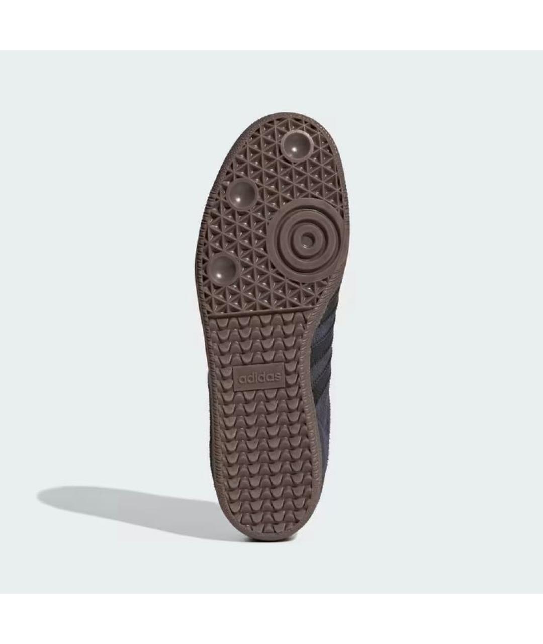 ADIDAS Антрацитовые замшевые низкие кроссовки / кеды, фото 6