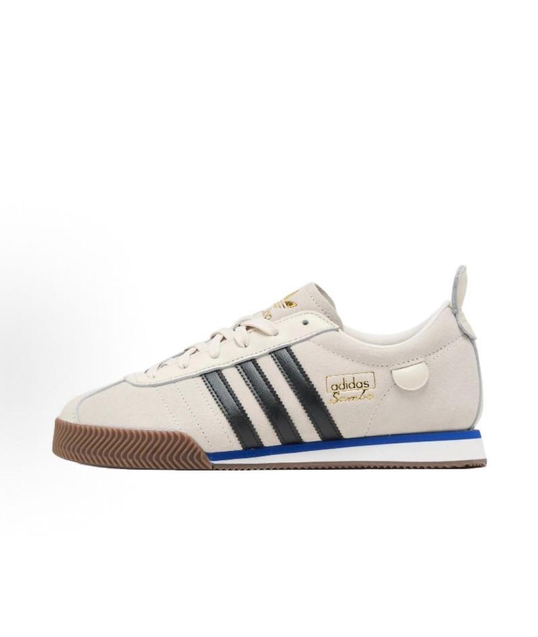 ADIDAS Бежевые замшевые низкие кроссовки / кеды, фото 2